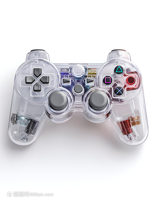 透明外壳与彩色按键 游戏手柄的视觉革命